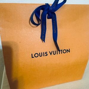 Louis Vuitton gift 🎁 bag with the navy ribbon 🎀